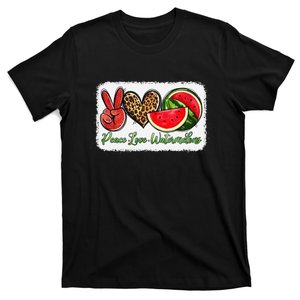 Peace Love Watermelon Leopard Peace Love Watermelon T-Shirt