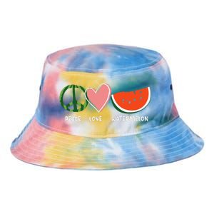 Peace Love Watermelon Happy Watermelon Day Tie Dye Newport Bucket Hat