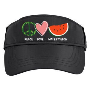 Peace Love Watermelon Happy Watermelon Day Adult Drive Performance Visor