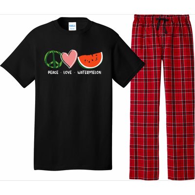 Peace Love Watermelon Happy Watermelon Day Pajama Set