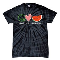 Peace Love Watermelon Happy Watermelon Day Tie-Dye T-Shirt