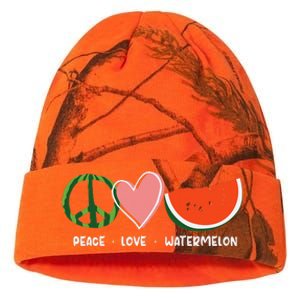 Peace Love Watermelon Happy Watermelon Day Kati Licensed 12" Camo Beanie