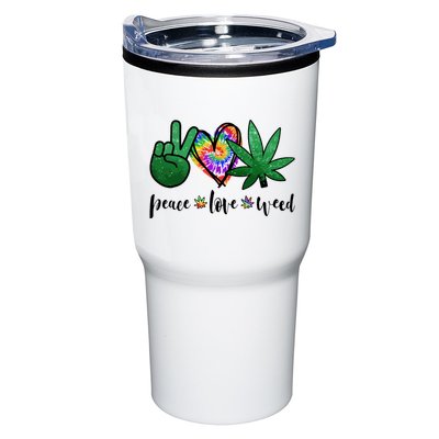 Peace Love Weed Marijuana Hippie Weed Cannabis 420 Stoner Tumbler