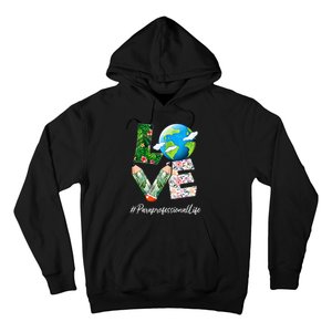 Paraprofessional Love World Earth Day Save the Planet Hoodie