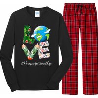 Paraprofessional Love World Earth Day Save the Planet Long Sleeve Pajama Set