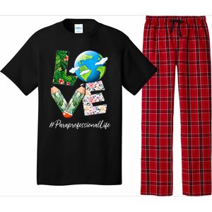 Paraprofessional Love World Earth Day Save the Planet Pajama Set