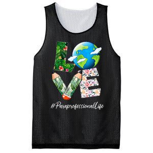 Paraprofessional Love World Earth Day Save the Planet Mesh Reversible Basketball Jersey Tank