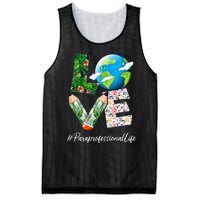 Paraprofessional Love World Earth Day Save the Planet Mesh Reversible Basketball Jersey Tank