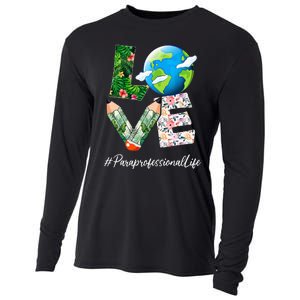 Paraprofessional Love World Earth Day Save the Planet Cooling Performance Long Sleeve Crew