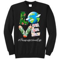 Paraprofessional Love World Earth Day Save the Planet Tall Sweatshirt