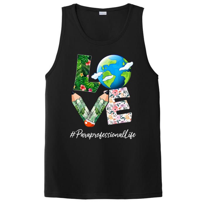 Paraprofessional Love World Earth Day Save the Planet PosiCharge Competitor Tank