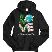 Paraprofessional Love World Earth Day Save the Planet Tie Dye Hoodie