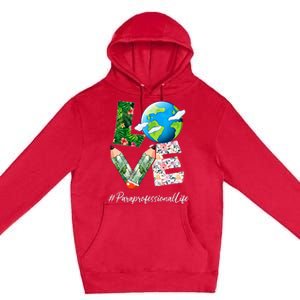 Paraprofessional Love World Earth Day Save the Planet Premium Pullover Hoodie