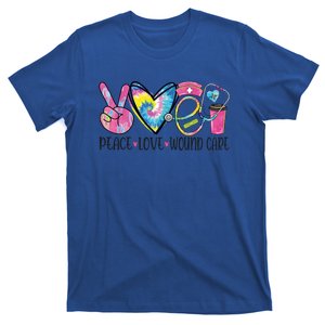 Peace Love Wound Care Nurse Nursing Heart Stethoscope Cool Gift T-Shirt