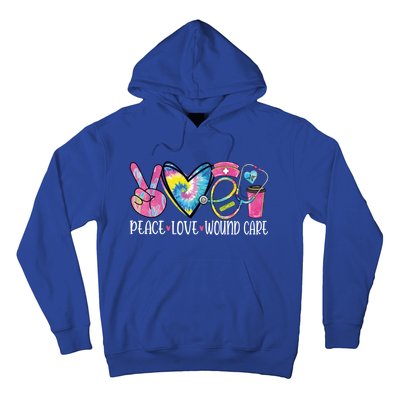 Peace Love Wound Care Nurse Nursing Heart Stethoscope Meaningful Gift Hoodie