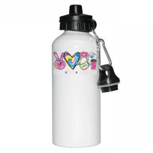 Peace Love Wound Care Nurse Nursing Heart Stethoscope Meaningful Gift Aluminum Water Bottle