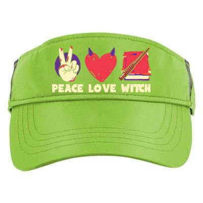 Peace Love Witch Halloween Costume Cool Gift Adult Drive Performance Visor