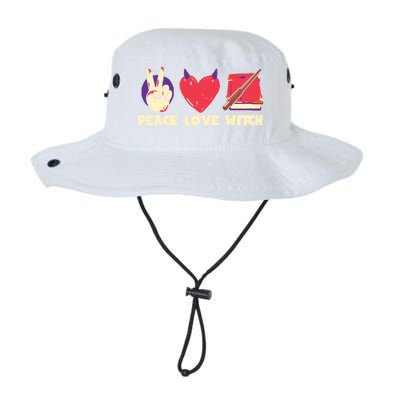 Peace Love Witch Halloween Costume Cool Gift Legacy Cool Fit Booney Bucket Hat