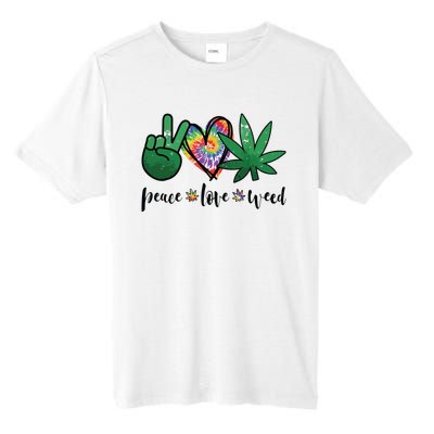 Peace Love Weed Marijuana Hippie Weed Cannabis 420 Stoner Tall Fusion ChromaSoft Performance T-Shirt