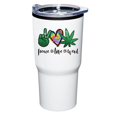 Peace Love Weed Marijuana Hippie Weed Cannabis 420 Stoner Tumbler