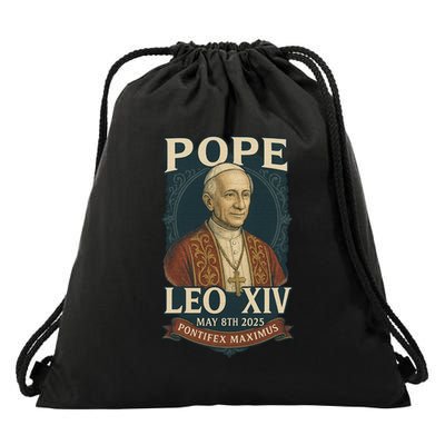 Pope Leo XIV Pontifex Maximus May 8th 2025 Drawstring Bag
