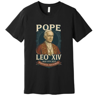 Pope Leo XIV Pontifex Maximus May 8th 2025 Premium T-Shirt