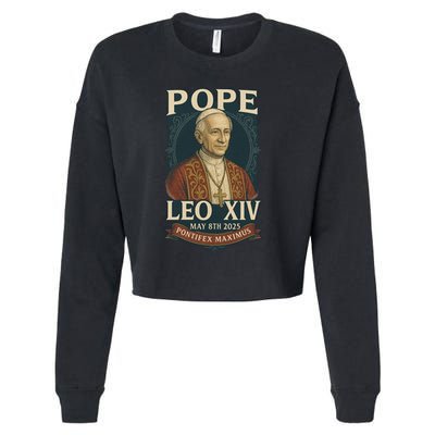 Pope Leo XIV Pontifex Maximus May 8th 2025 Cropped Pullover Crew
