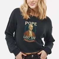 Pope Leo XIV Pontifex Maximus May 8th 2025 Cropped Pullover Crew