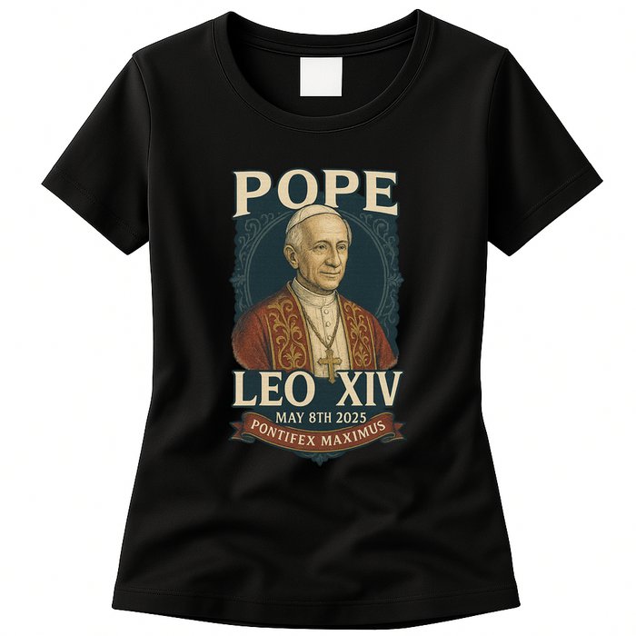 Pope Leo XIV Pontifex Maximus May 8th 2025 Womens T-Shirt