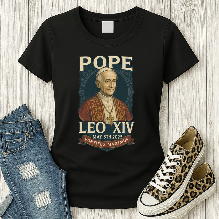 Pope Leo XIV Pontifex Maximus May 8th 2025 Womens T-Shirt