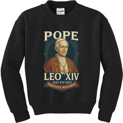 Pope Leo XIV Pontifex Maximus May 8th 2025 Kids Sweatshirt