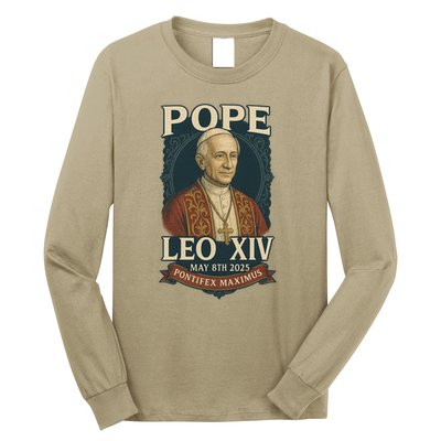 Pope Leo XIV Pontifex Maximus May 8th 2025 Long Sleeve Shirt