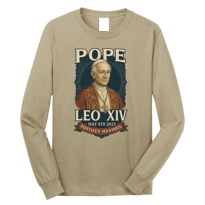 Pope Leo XIV Pontifex Maximus May 8th 2025 Long Sleeve Shirt