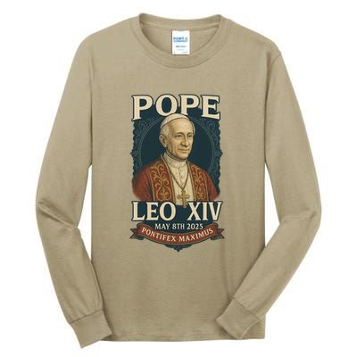 Pope Leo XIV Pontifex Maximus May 8th 2025 Tall Long Sleeve T-Shirt