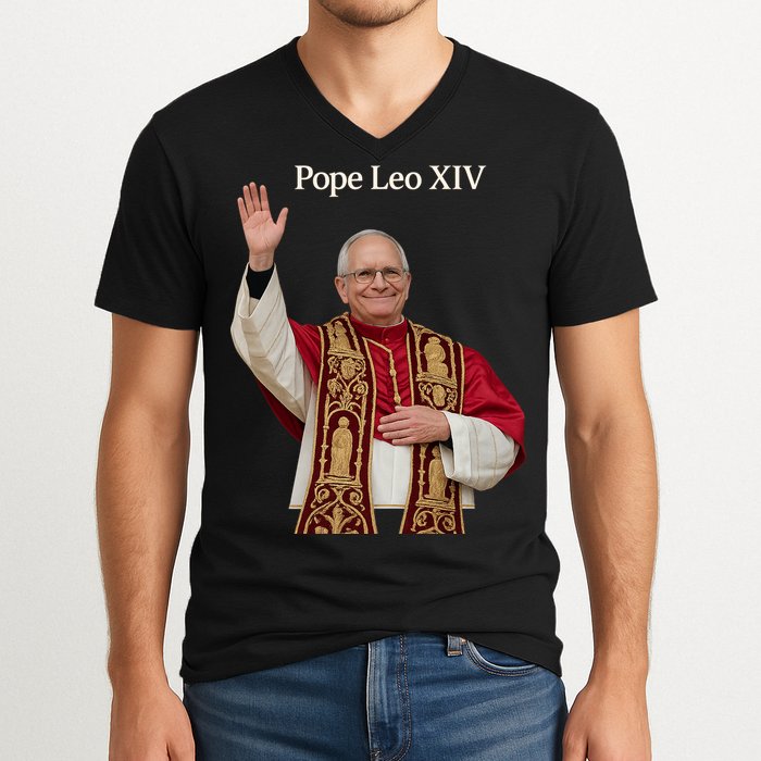 Pope Leo XIV V-Neck T-Shirt