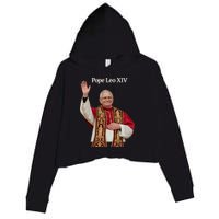Pope Leo XIV Crop Fleece Hoodie