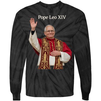 Pope Leo XIV Tie-Dye Long Sleeve Shirt