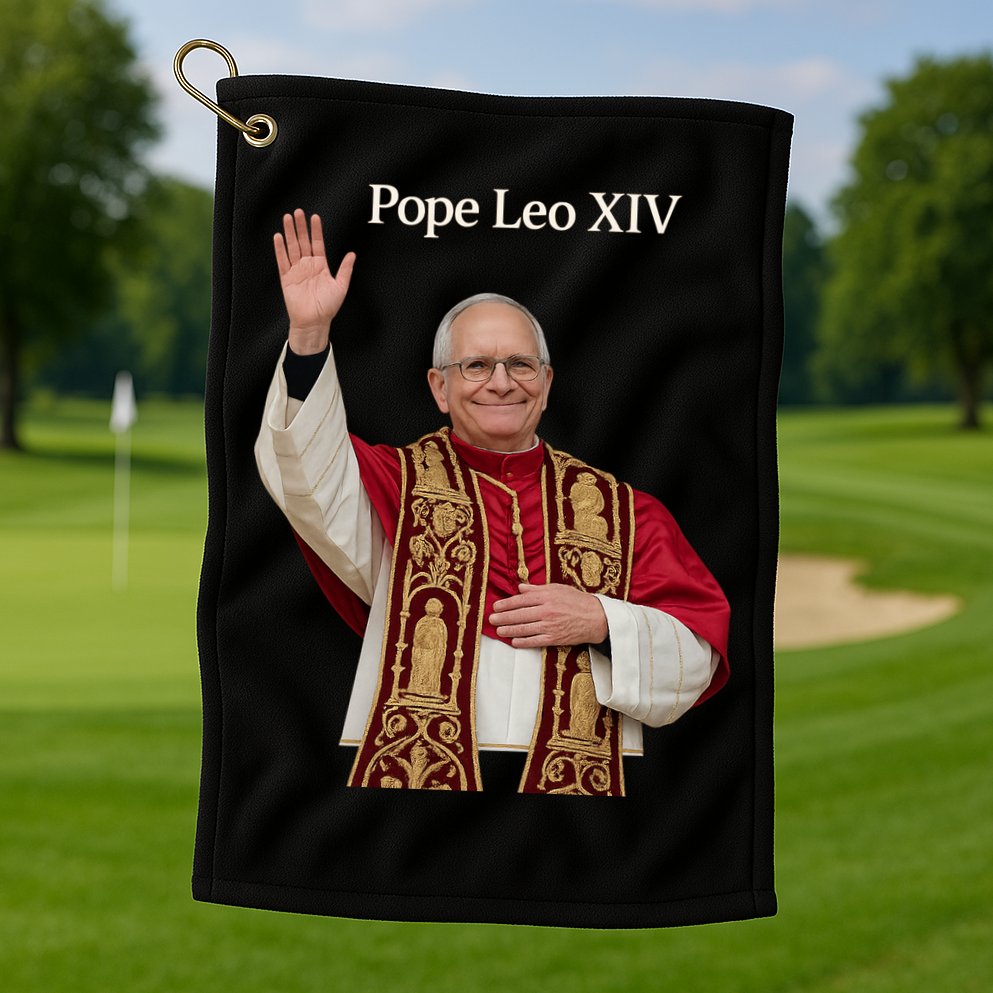 Pope Leo XIV Golf Towel