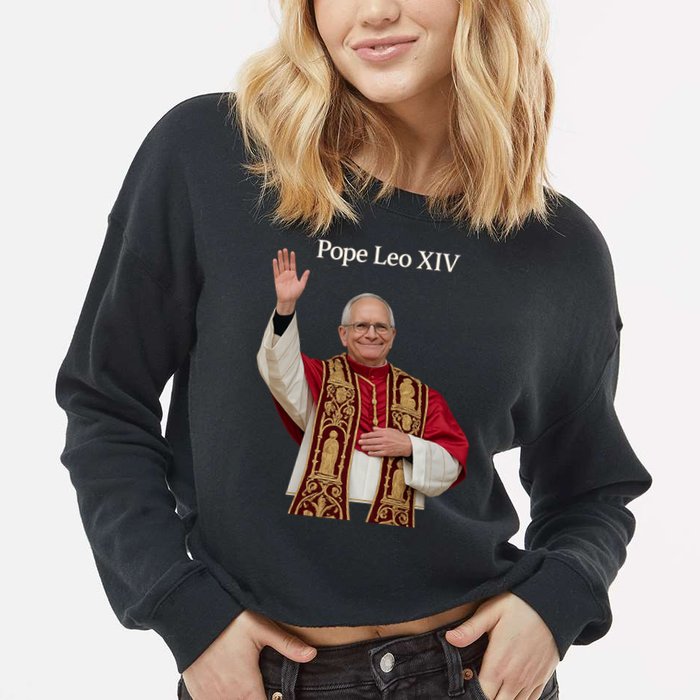 Pope Leo XIV Cropped Pullover Crew