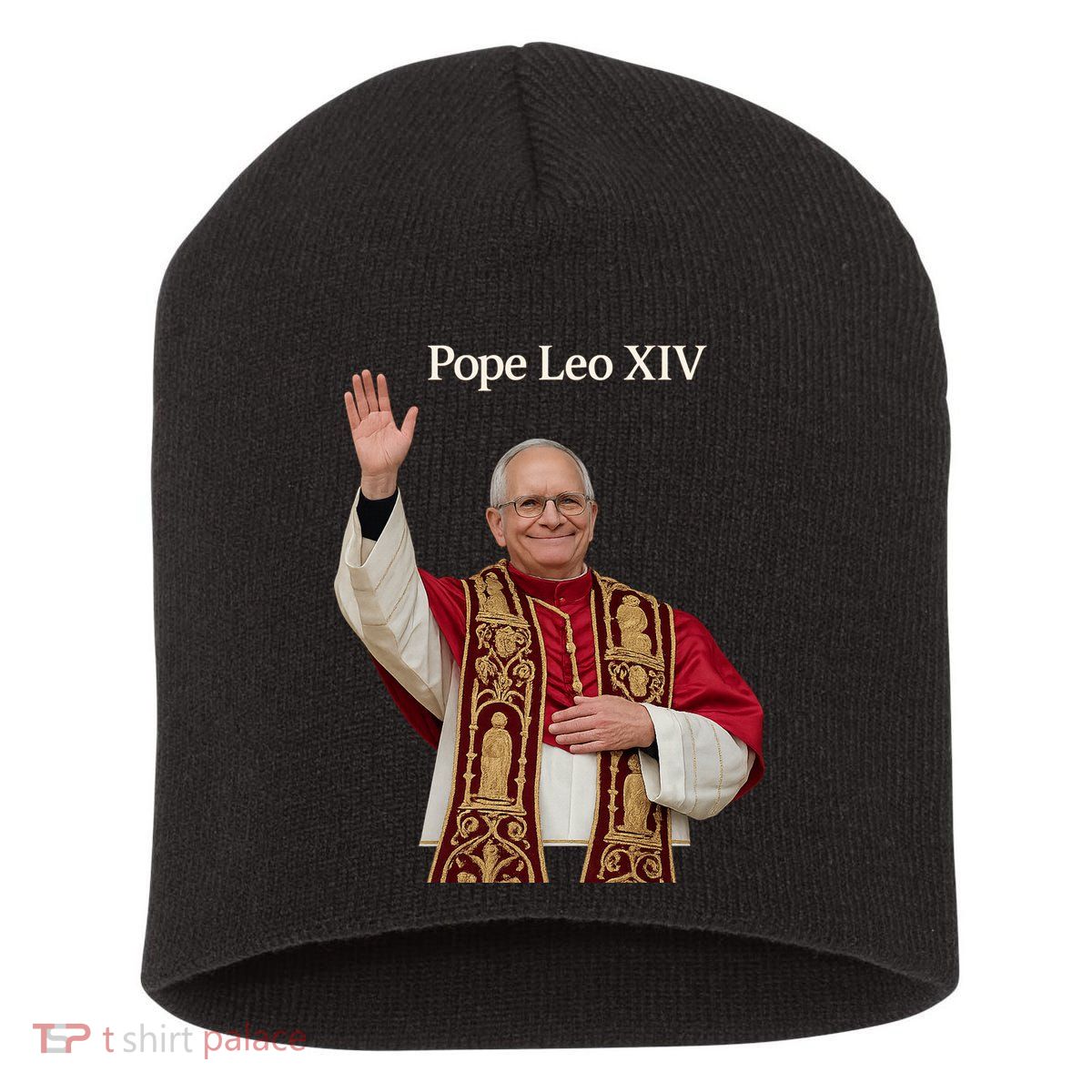 Pope Leo XIV Short Acrylic Beanie