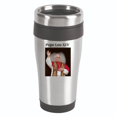 Pope Leo XIV Robert Prevost 16oz Travel Tumbler