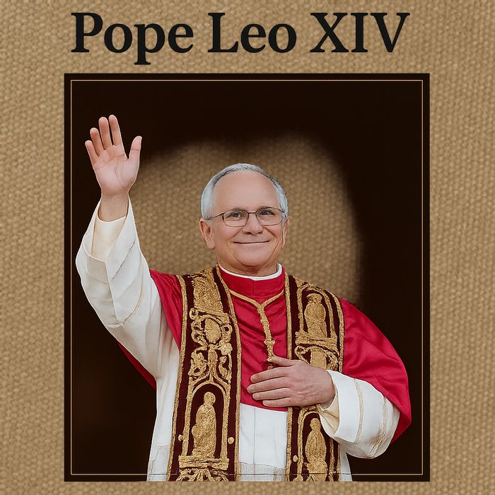 Pope Leo XIV Robert Prevost Cotton Canvas Backpack