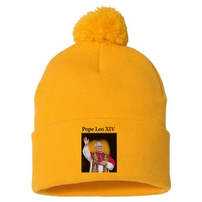 Pope Leo XIV Robert Prevost Pom Pom 12in Knit Beanie