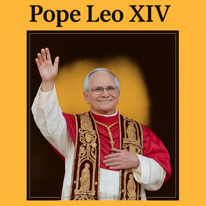 Pope Leo XIV Robert Prevost Pom Pom 12in Knit Beanie