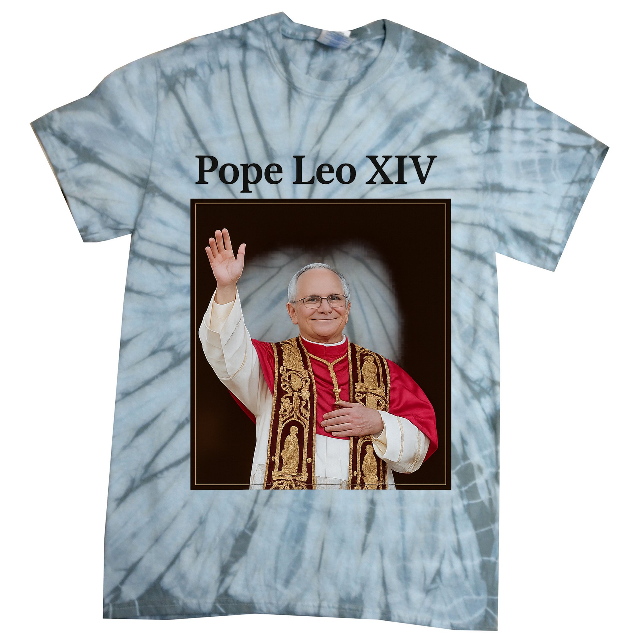 Pope Leo XIV Robert Prevost Tie-Dye T-Shirt