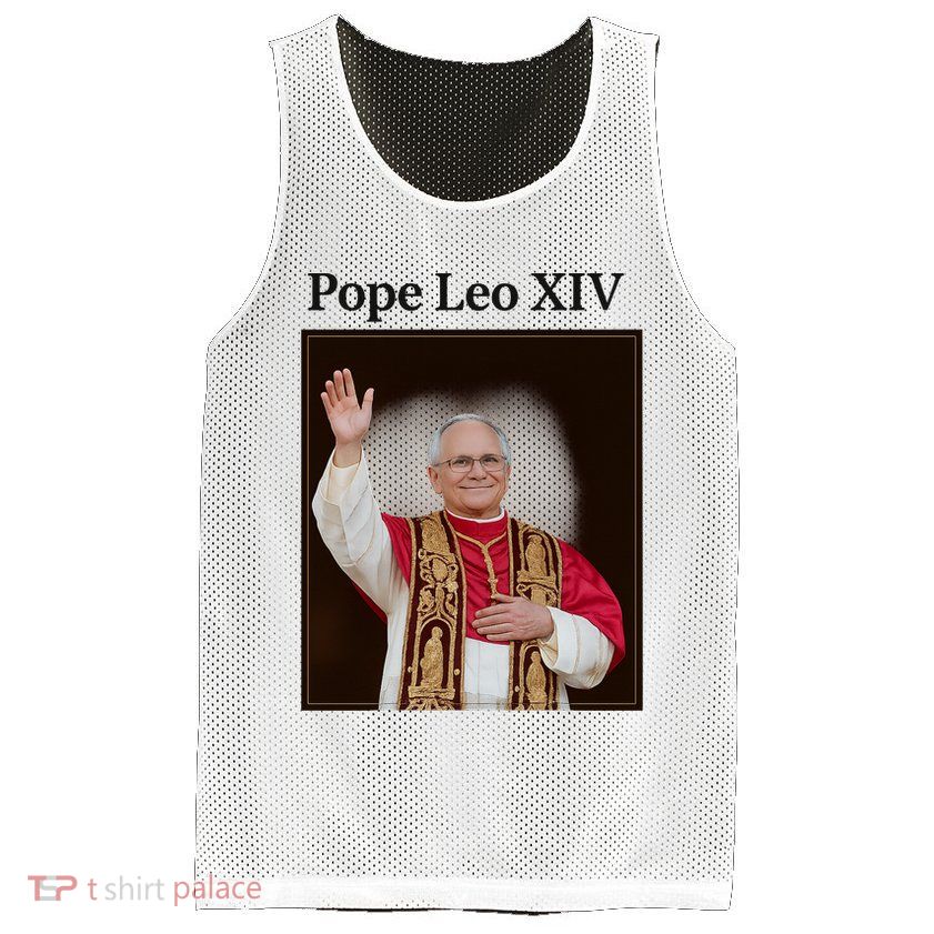 Pope Leo XIV Robert Prevost Mesh Reversible Basketball Jersey Tank