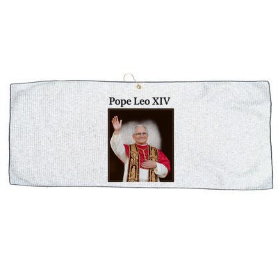 Pope Leo XIV Robert Prevost Large Microfiber Waffle Golf Towel