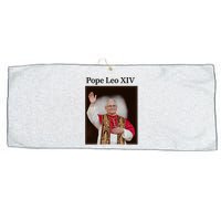Pope Leo XIV Robert Prevost Large Microfiber Waffle Golf Towel