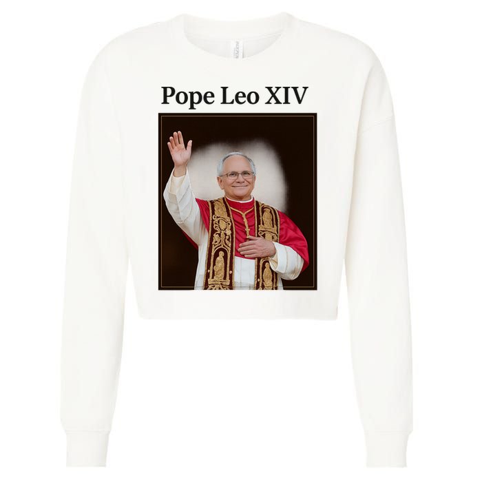 Pope Leo XIV Robert Prevost Cropped Pullover Crew