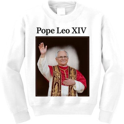 Pope Leo XIV Robert Prevost Kids Sweatshirt